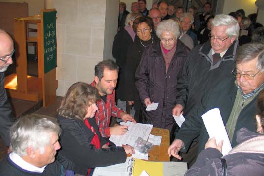 Wahlsonntag in der evangelischen Kirche in Birnbach
