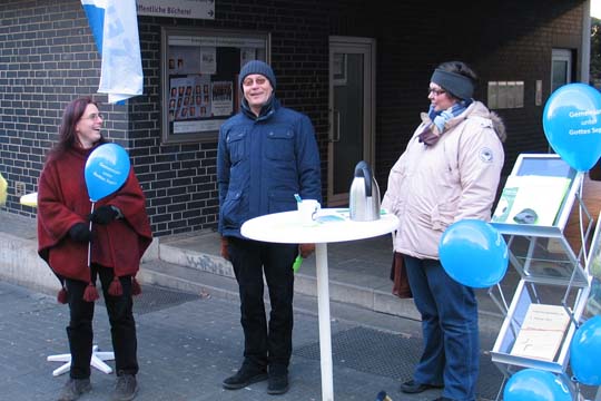 Wahlwerbstand in Altenkirchen