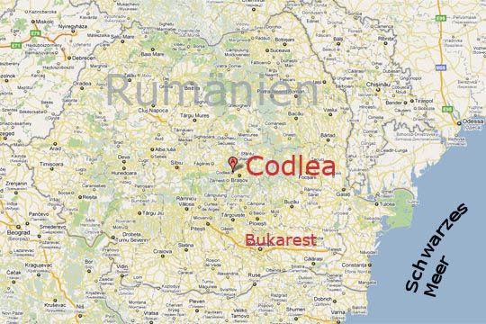 Landkarte von Codlea